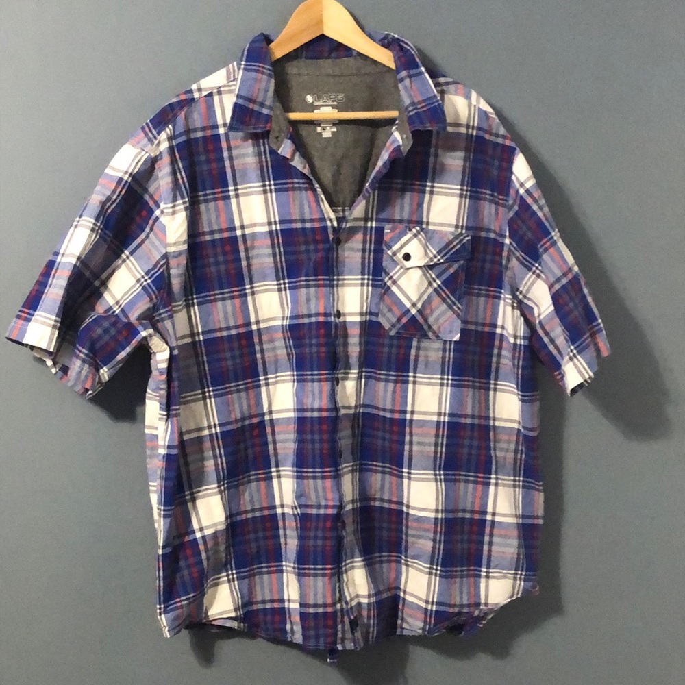Mens 2XL Short Sleeve Button Up